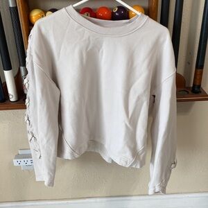 Lululemon cream color cropped sweater